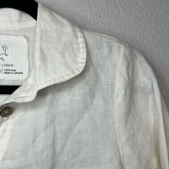 Not Perfect Linen Handmade Lille Linen Collar Shirt - Picture 6 of 6